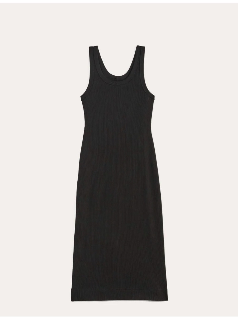 Everlane Ribbed Tank Dress - Classic Sleeveless Midi